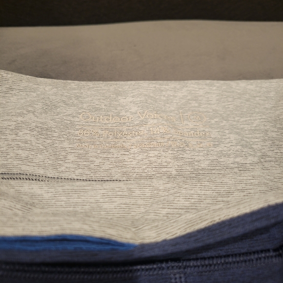 Outdoor Voices Blue and Grey Color Block Leggings Size M - Picture 7 of 7
